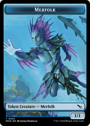 Thopter (0020) // Merfolk Double-Sided Token [Murders at Karlov Manor Tokens] Magic: The Gathering