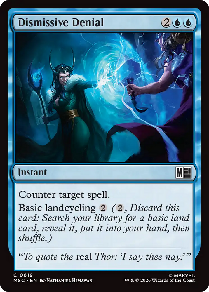 Dismissive Denial [Marvel Super Heroes Commander] Magic: The Gathering
