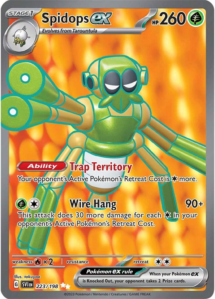 Spidops ex (223/198) [Scarlet & Violet: Base Set] Pokémon