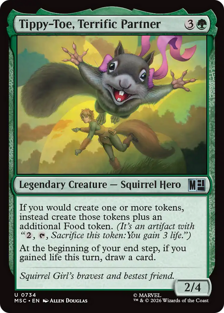 Tippy-Toe, Terrific Partner [Marvel Super Heroes Commander] Magic: The Gathering