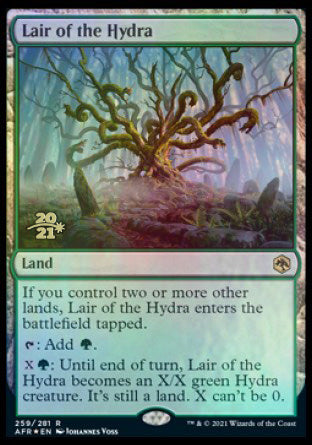 Lair of the Hydra [Dungeons & Dragons: Adventures in the Forgotten Realms Prerelease Promos] Magic: The Gathering