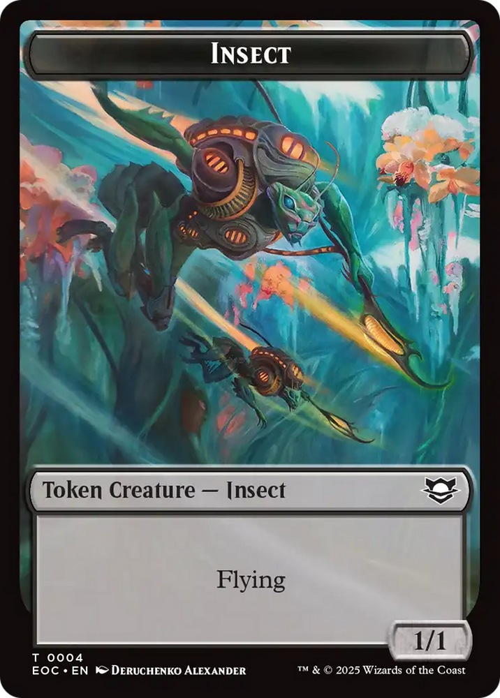 Insect // Beast (0005) Double-Sided Token [Edge of Eternities Commander Tokens] Magic: The Gathering