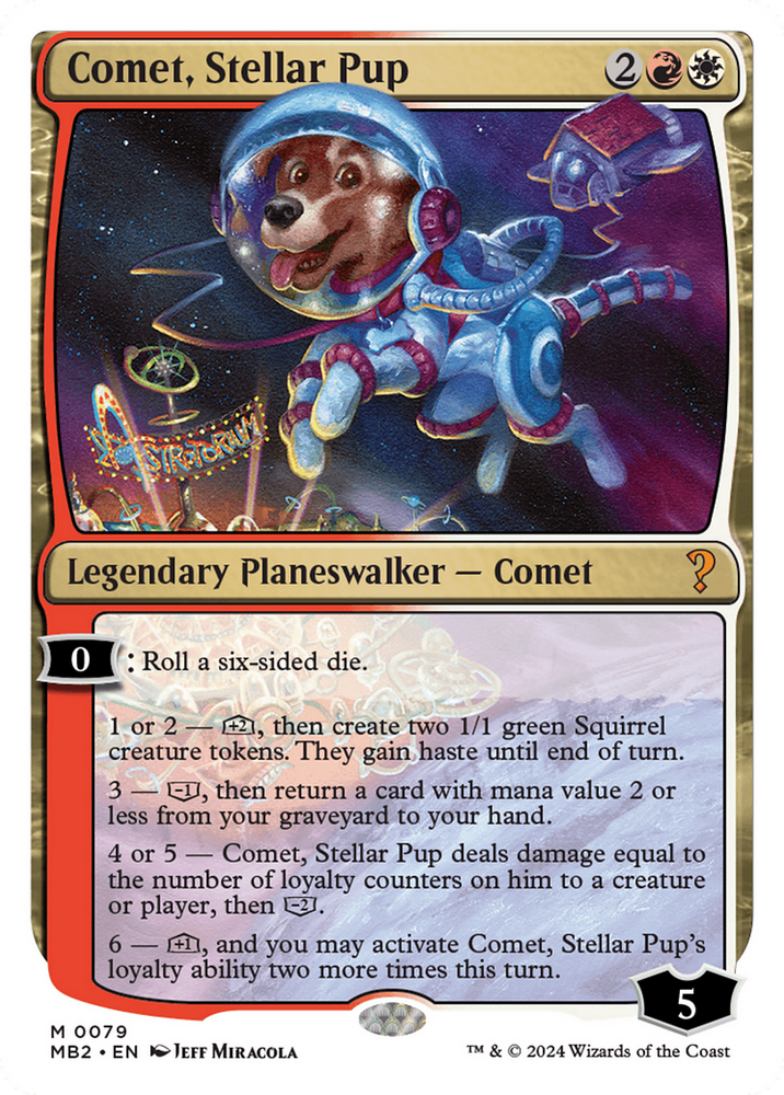 Comet, Stellar Pup [Mystery Booster 2] Magic: The Gathering