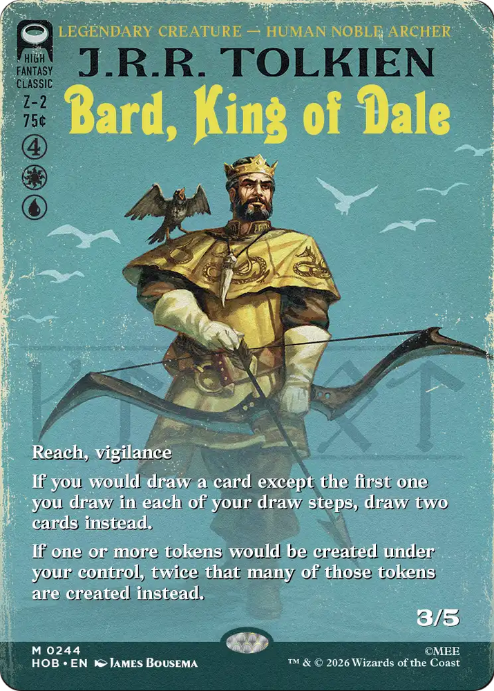 Bard, King of Dale (Borderless) [The Hobbit] Magic: The Gathering