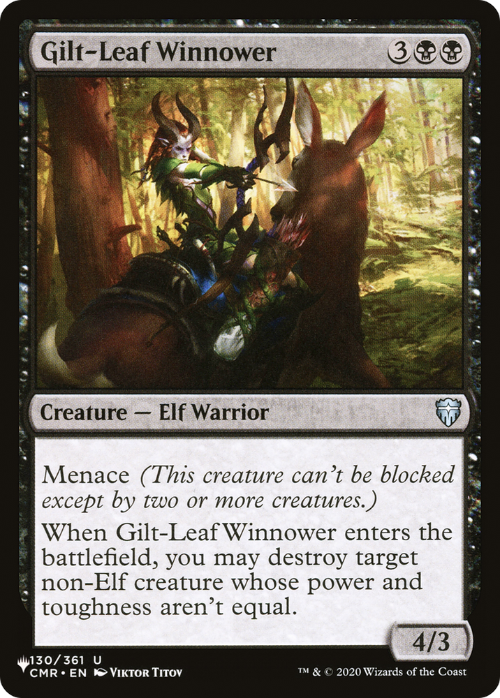 Gilt-Leaf Winnower [The List] Magic: The Gathering