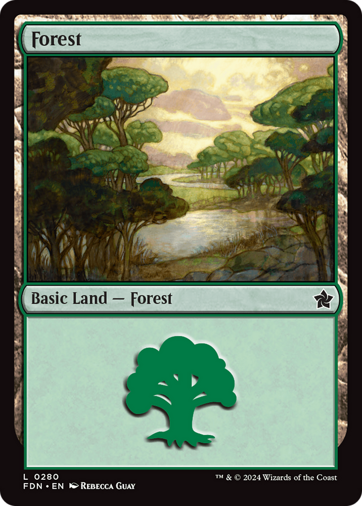 Forest (0280) [Foundations] Magic: The Gathering