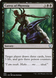 Caress of Phyrexia [Phyrexia: All Will Be One Commander] Magic: The Gathering