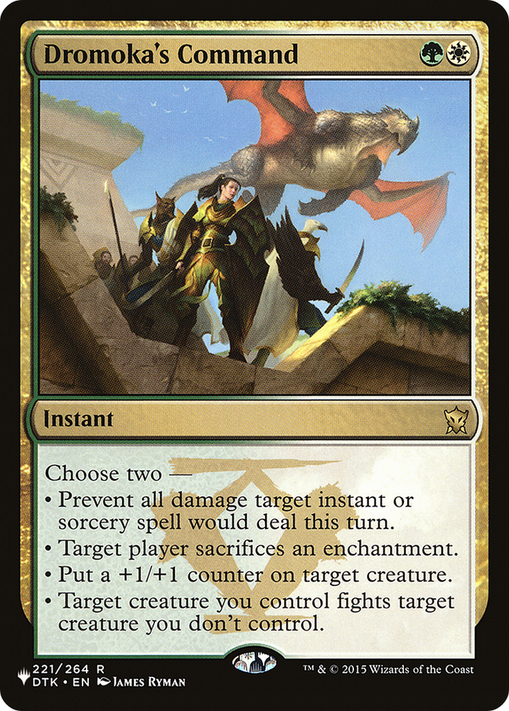 Dromoka's Command [The List] Magic: The Gathering