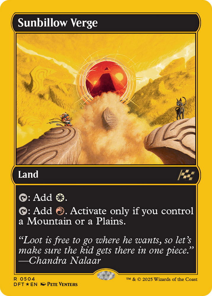 Sunbillow Verge (First-Place Foil) [Aetherdrift] Magic: The Gathering