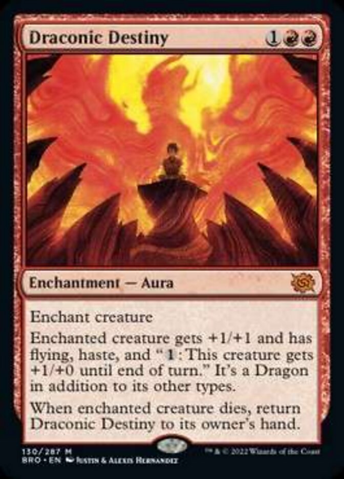 Draconic Destiny (Promo Pack) [The Brothers' War Promos] Magic: The Gathering
