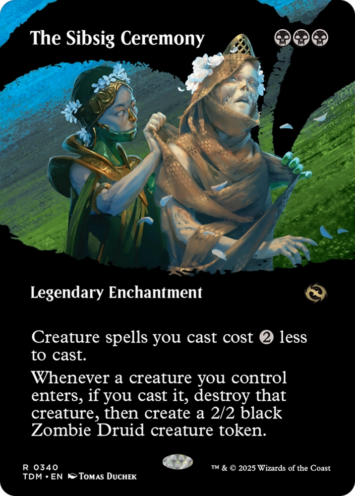 The Sibsig Ceremony (Borderless) [Tarkir: Dragonstorm] Magic: The Gathering