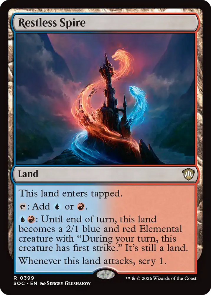 Restless Spire [Secrets of Strixhaven Commander] Magic: The Gathering
