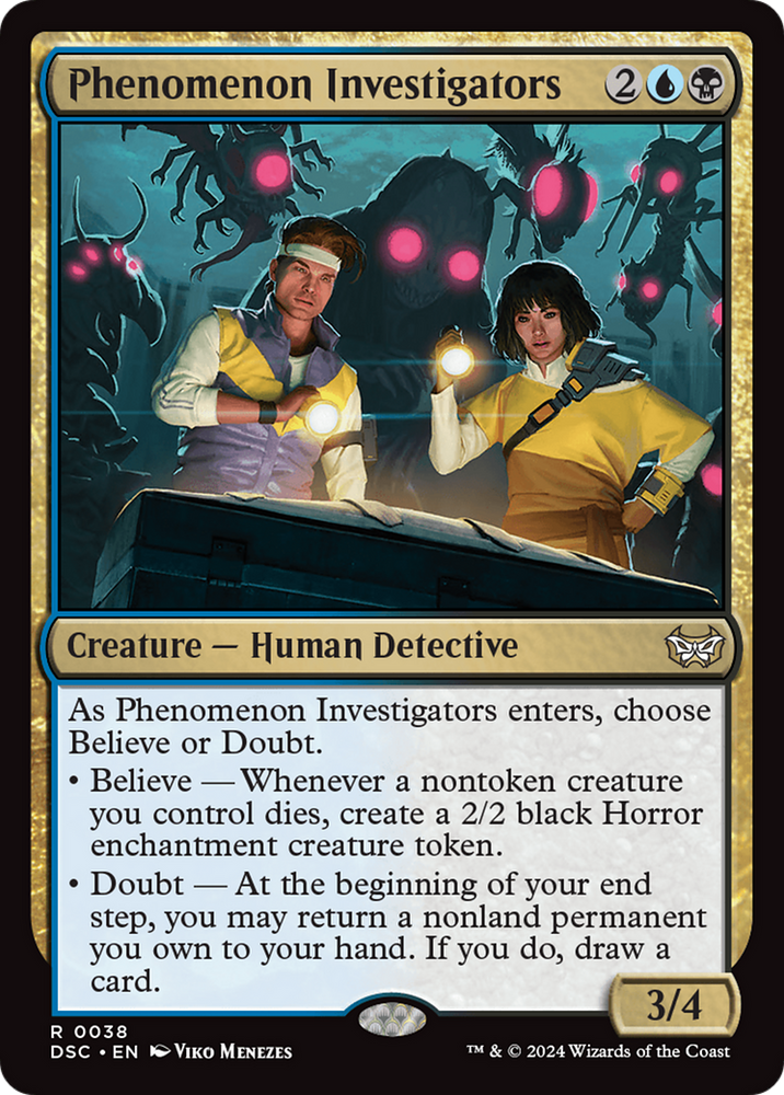 Phenomenon Investigators [Duskmourn: House of Horror Commander] Magic: The Gathering