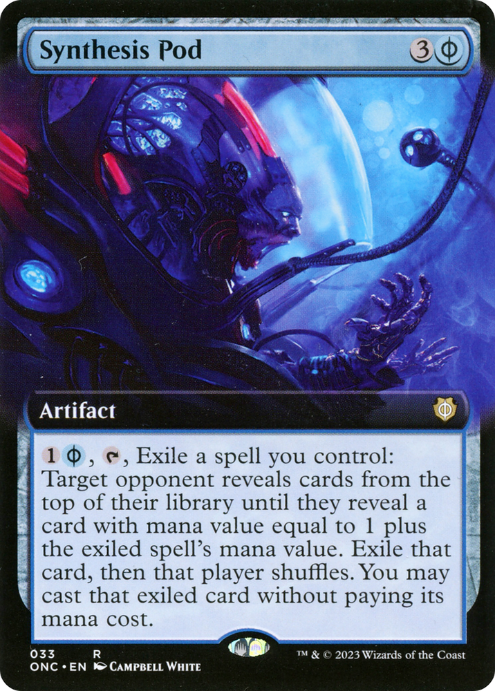 Synthesis Pod (Extended Art) [Phyrexia: All Will Be One Commander] Magic: The Gathering