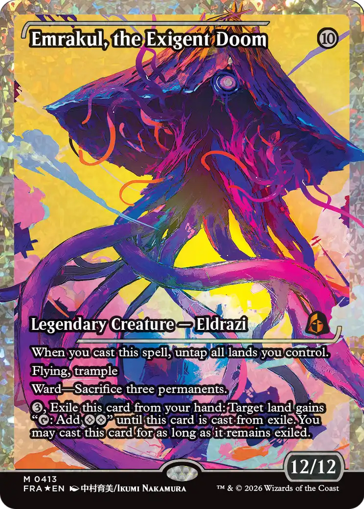 Emrakul, the Exigent Doom (Showcase) (Fracture Foil) [Reality Fracture] Magic: The Gathering