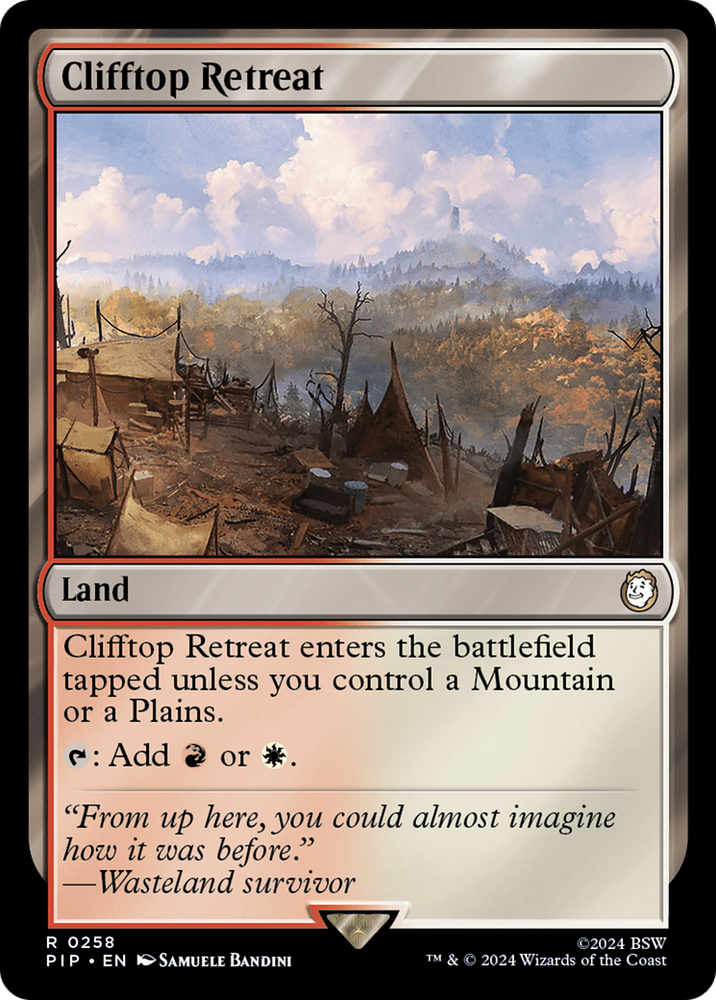 Clifftop Retreat [Fallout] Magic: The Gathering