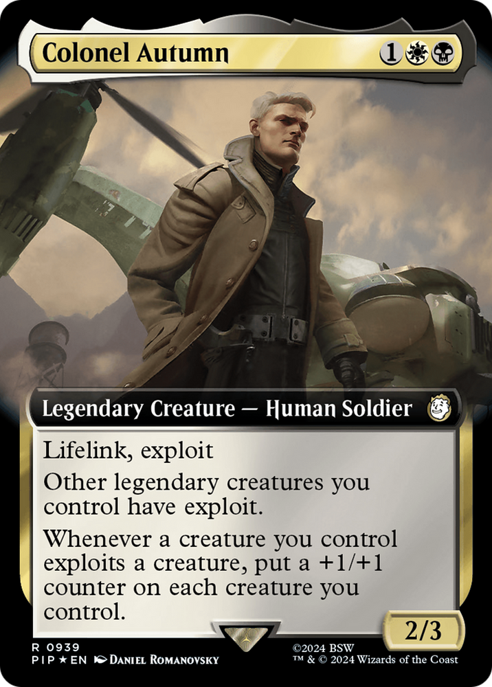 Colonel Autumn (Extended Art) (Surge Foil) [Fallout] Magic: The Gathering