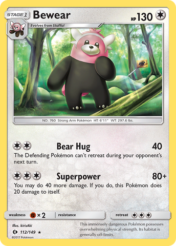 Bewear (112/149) [Sun & Moon: Base Set] Pokémon