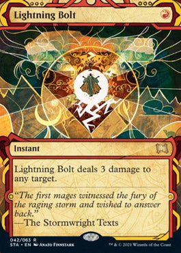 Lightning Bolt (Foil Etched) [Strixhaven: Mystical Archive] Magic: The Gathering