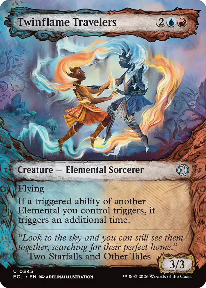 Twinflame Travelers (Showcase) [Lorwyn Eclipsed] Magic: The Gathering
