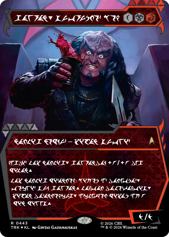 Gowron, Eager for Battle (Showcase) (Klingon) [Star Trek] Magic: The Gathering