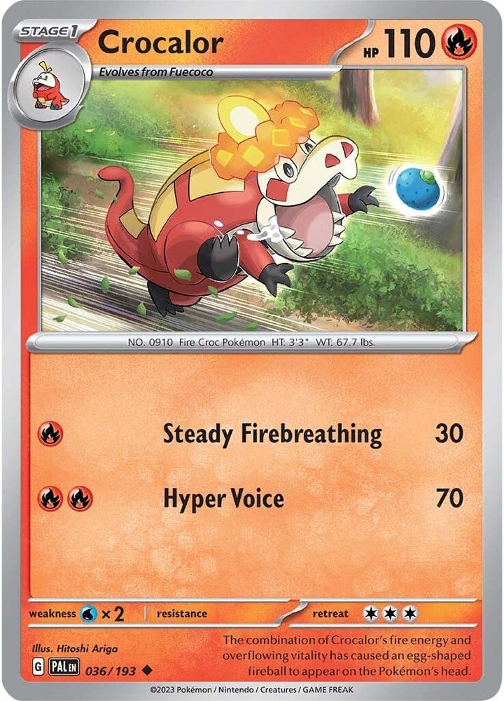 Crocalor (036/193) [Scarlet & Violet: Paldea Evolved] Pokémon