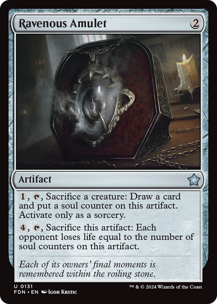 Ravenous Amulet [Foundations] Magic: The Gathering