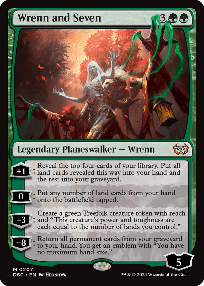 Wrenn and Seven [Duskmourn: House of Horror Commander] Magic: The Gathering