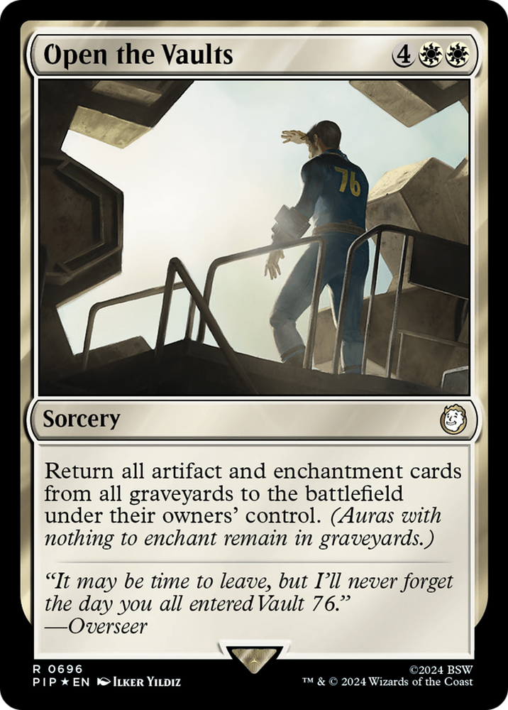 Open the Vaults (Surge Foil) [Fallout] Magic: The Gathering