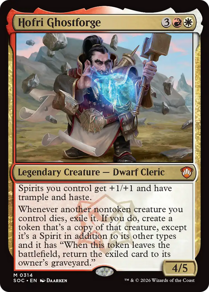 Hofri Ghostforge [Secrets of Strixhaven Commander] Magic: The Gathering