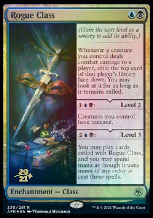 Rogue Class [Dungeons & Dragons: Adventures in the Forgotten Realms Prerelease Promos] Magic: The Gathering