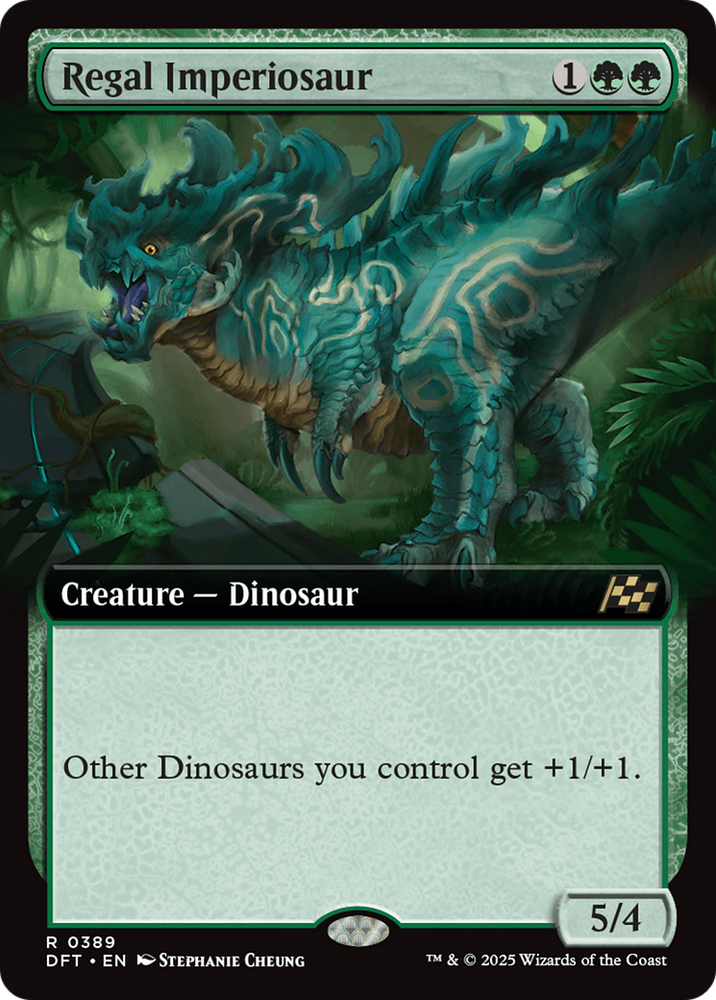Regal Imperiosaur (Extended Art) [Aetherdrift] Magic: The Gathering