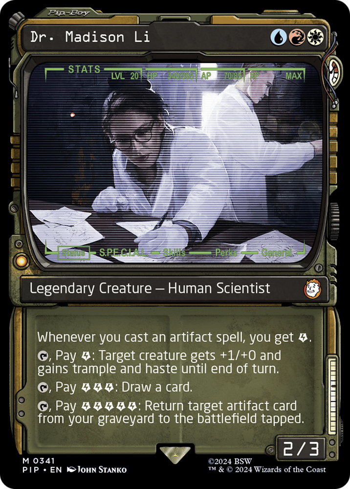Dr. Madison Li (Showcase) [Fallout] Magic: The Gathering