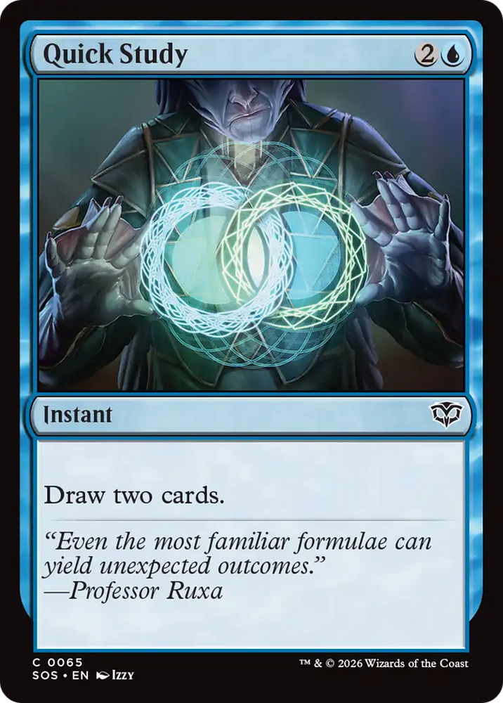 Quick Study [Secrets of Strixhaven] Magic: The Gathering