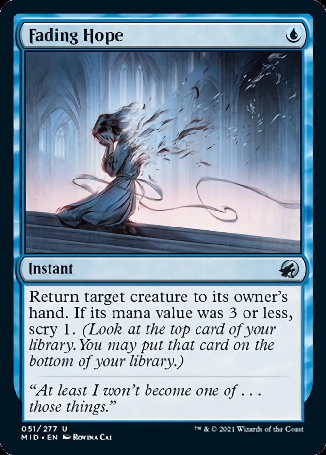 Fading Hope [Innistrad: Midnight Hunt] Magic: The Gathering