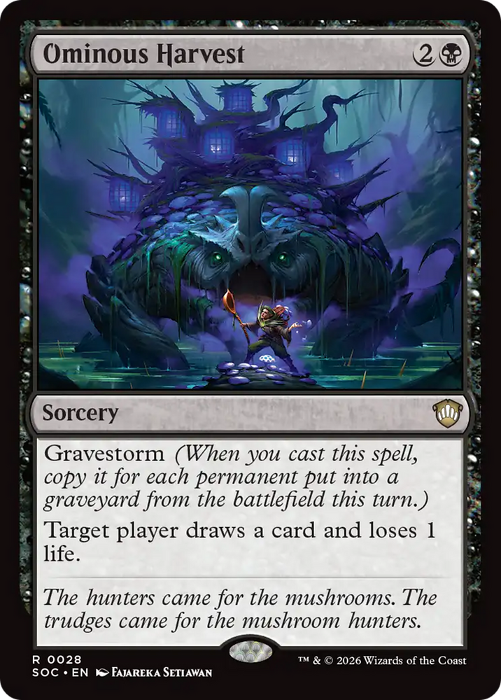 Ominous Harvest [Secrets of Strixhaven Commander] Magic: The Gathering