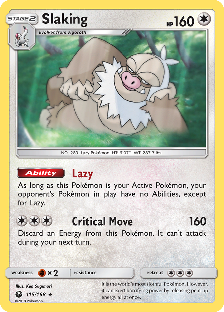Slaking (115/168) [Sun & Moon: Celestial Storm] Pokémon