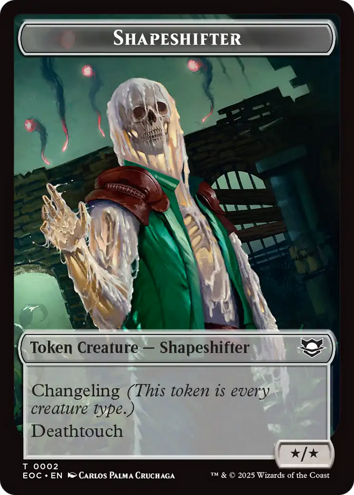 Shapeshifter // Golem (0013) Double-Sided Token [Edge of Eternities Commander Tokens] Magic: The Gathering