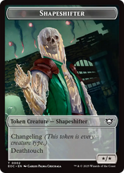 Shapeshifter // Golem (0013) Double-Sided Token [Edge of Eternities Commander Tokens] Magic: The Gathering