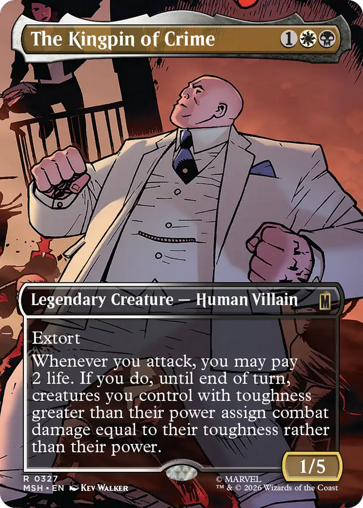 The Kingpin of Crime (Borderless) (0327) [Marvel Super Heroes] Magic: The Gathering