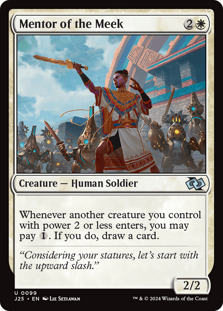 Mentor of the Meek [Foundations Jumpstart] Magic: The Gathering