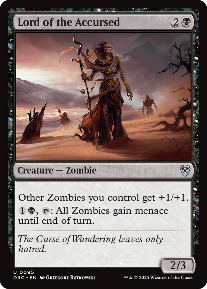 Lord of the Accursed [Aetherdrift Commander] Magic: The Gathering