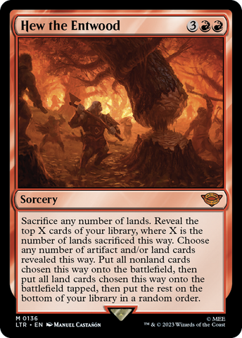 Hew the Entwood [The Lord of the Rings: Tales of Middle-Earth] Magic: The Gathering
