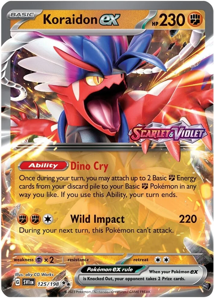 Koraidon ex (125/198) (Stamped) [Scarlet & Violet: Base Set] Pokémon