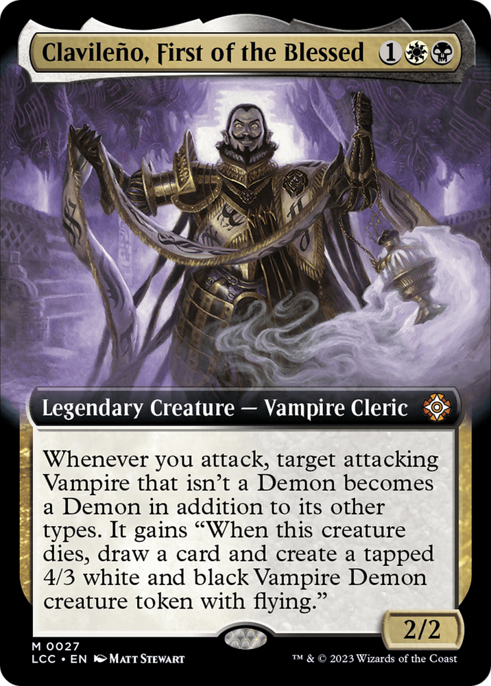 Clavileno, First of the Blessed (Extended Art) [The Lost Caverns of Ixalan Commander] Magic: The Gathering