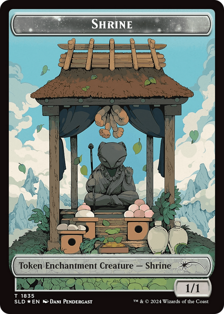 Shrine Token (Rainbow Foil) [Secret Lair: From Cute to Brute Tokens] Magic: The Gathering