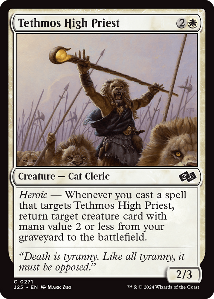 Tethmos High Priest [Foundations Jumpstart] Magic: The Gathering