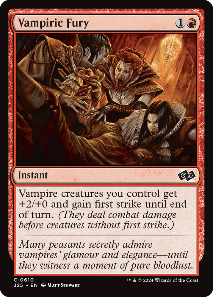 Vampiric Fury [Foundations Jumpstart] Magic: The Gathering