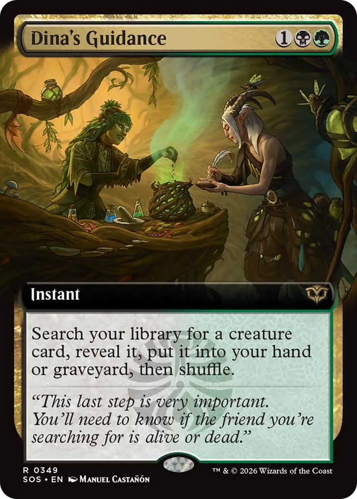 Dina's Guidance (Extended Art) [Secrets of Strixhaven] Magic: The Gathering