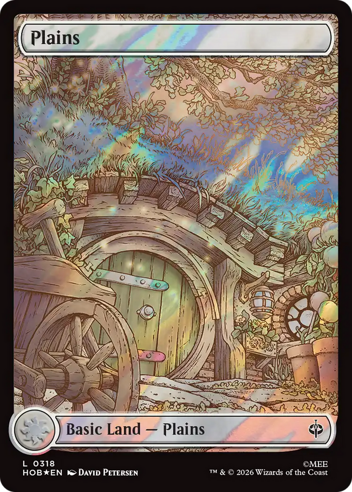 Plains (0318) (Surge Foil) [The Hobbit] Magic: The Gathering